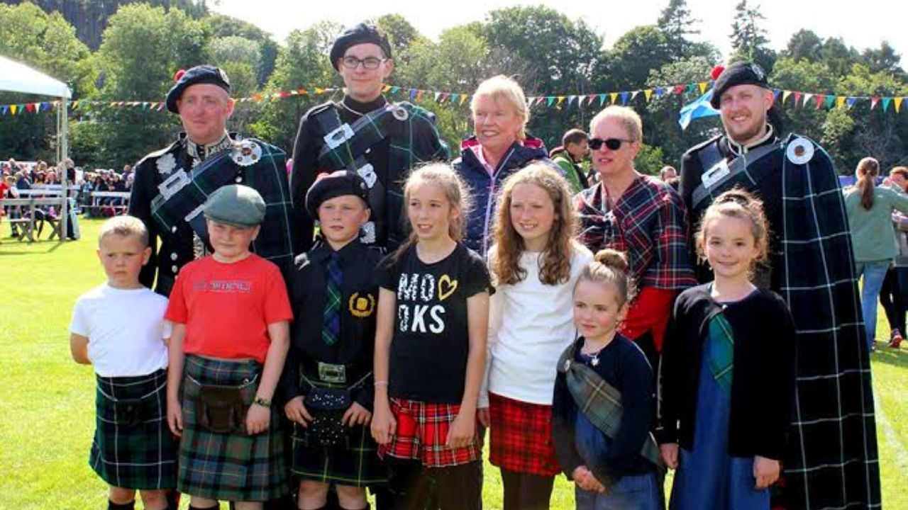 kilts in Lonach Gathering