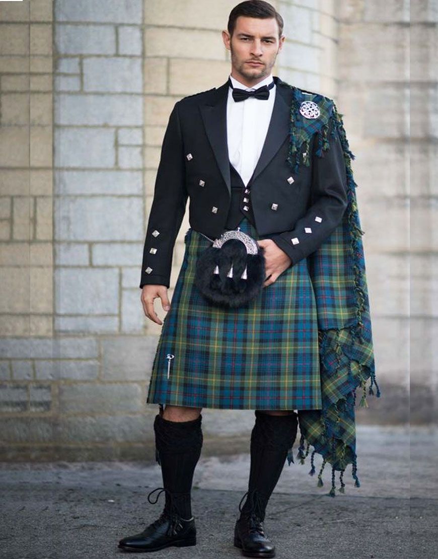 Classic Tartan Prince Charlie Kilt Outfit - Timeless Formal Dress for Special Occasions