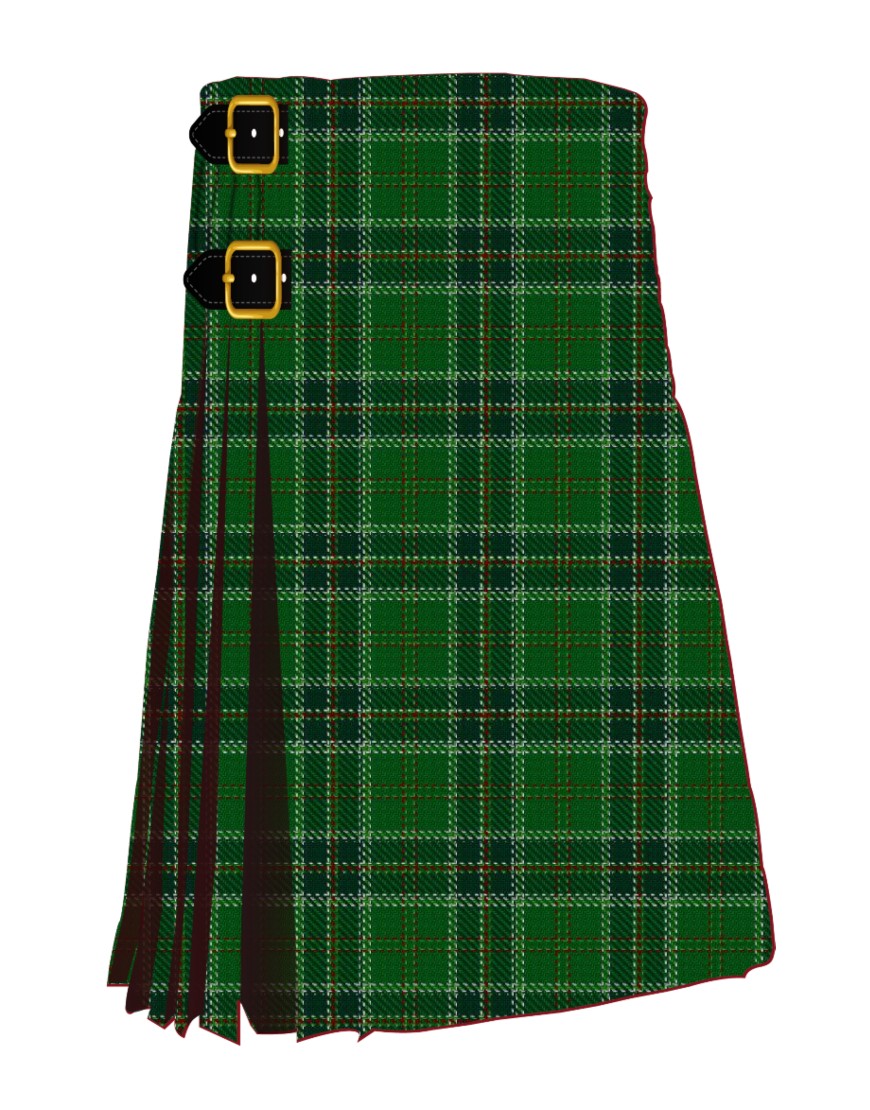 All Ireland Green Tartan Kilt