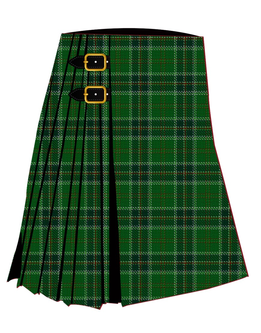 All Ireland Green Tartan Kilt