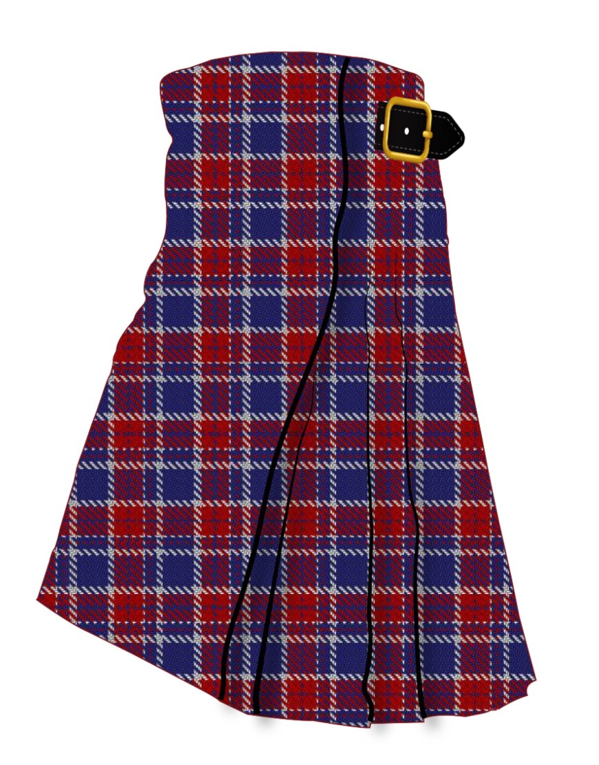 America (Eagle version) Tartan Kilt