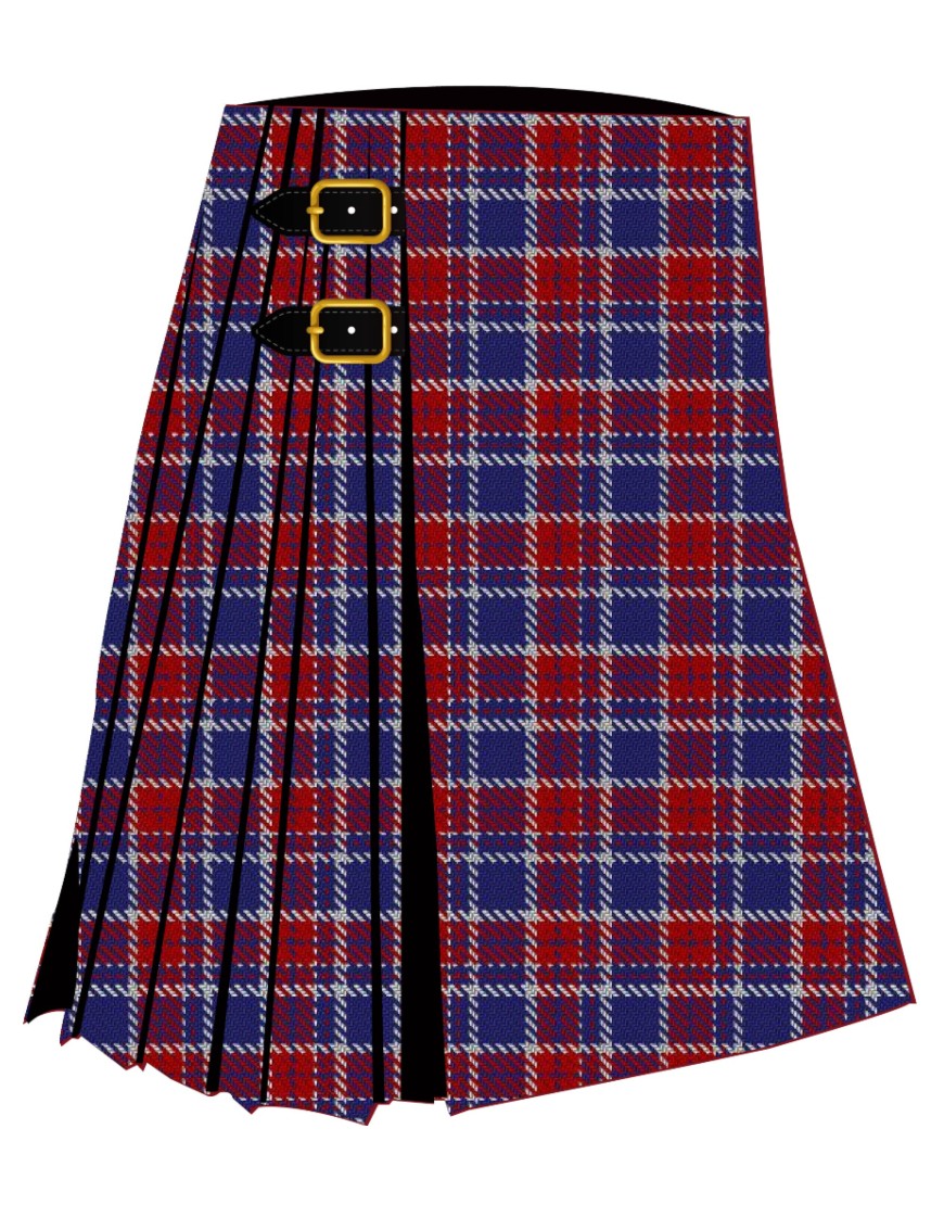 America (Eagle version) Tartan Kilt