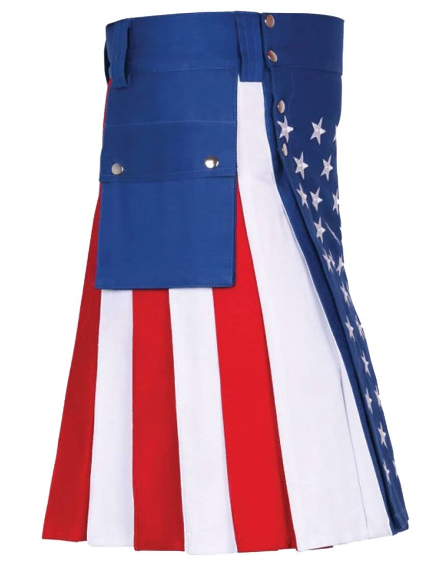 American Flag Hybrid Utility Kilt For Men