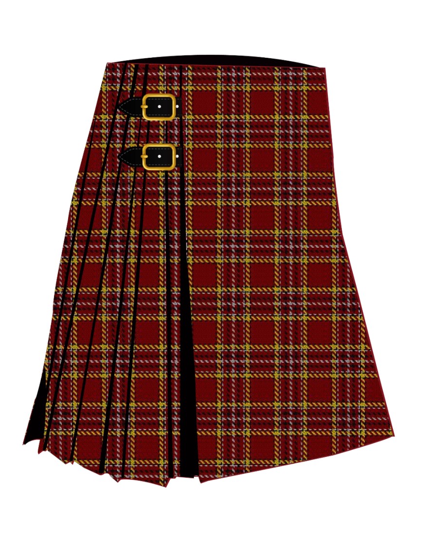 Anthony Plaid, Red Tartan Kilt
