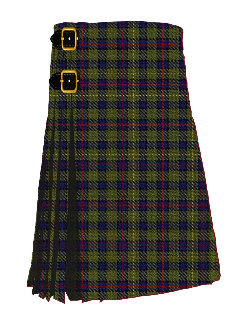 Art Pewter Silver Tartan Kilt