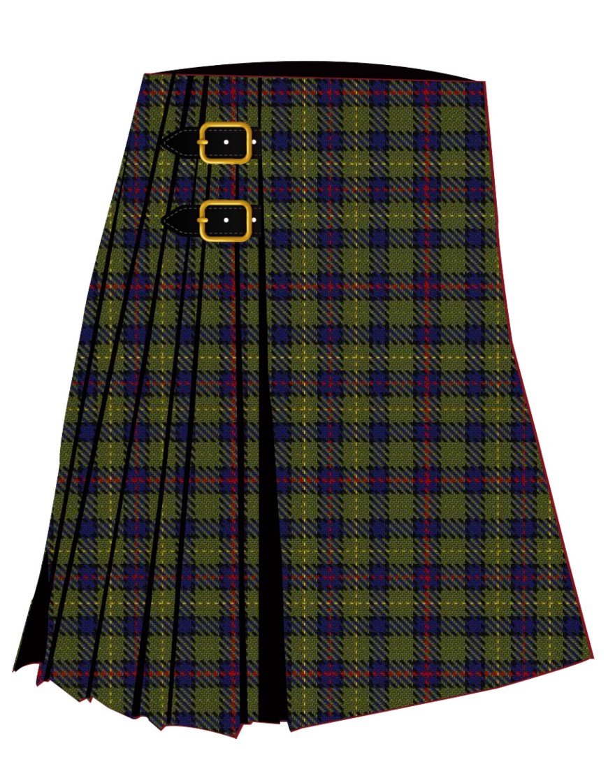 Art Pewter Silver Tartan Kilt