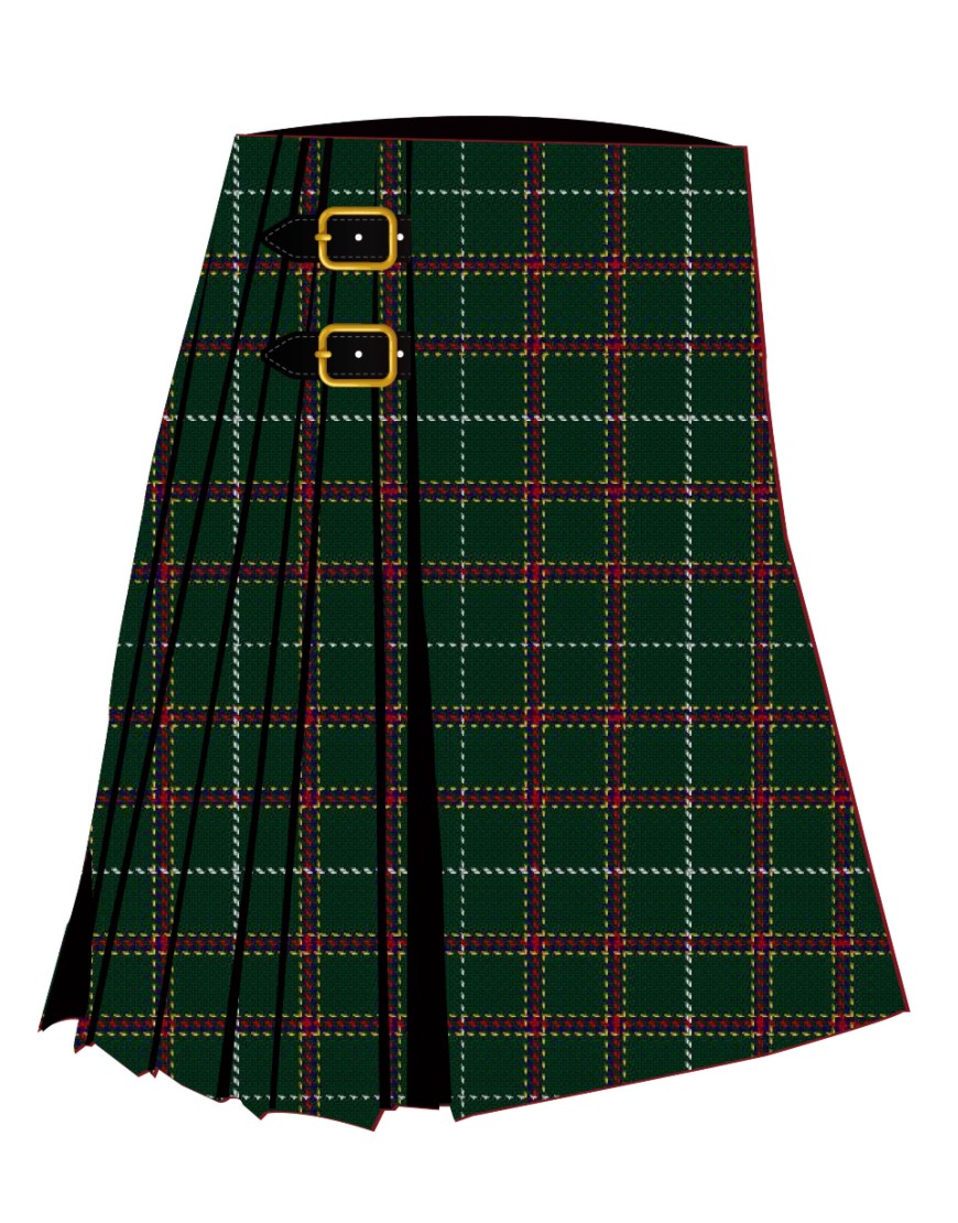 Asher (Personal) Tartan Kilt Side