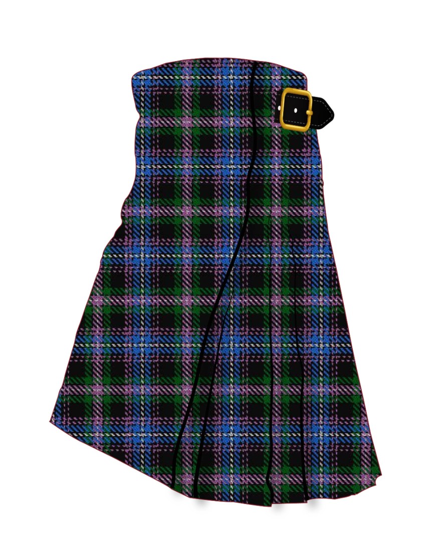 Auld Lang Syne Blue Tartan Kilt