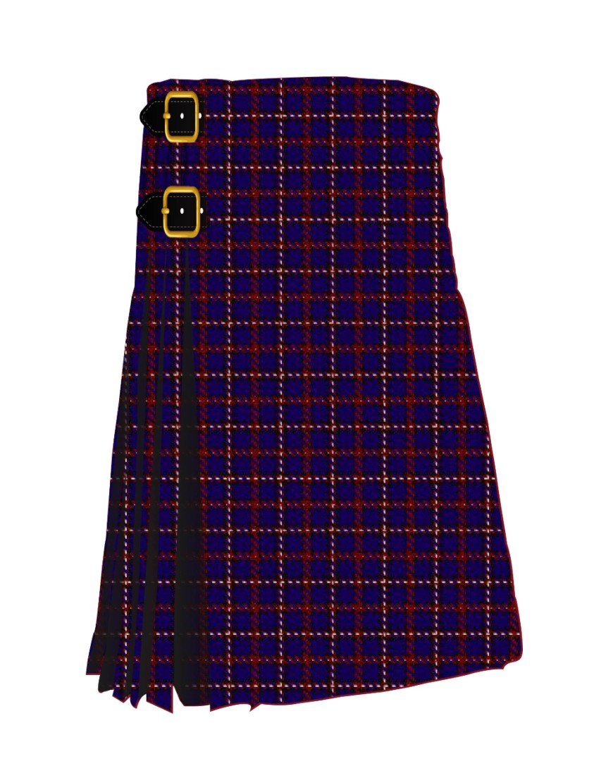 Bacon, Blue Tartan Kilt