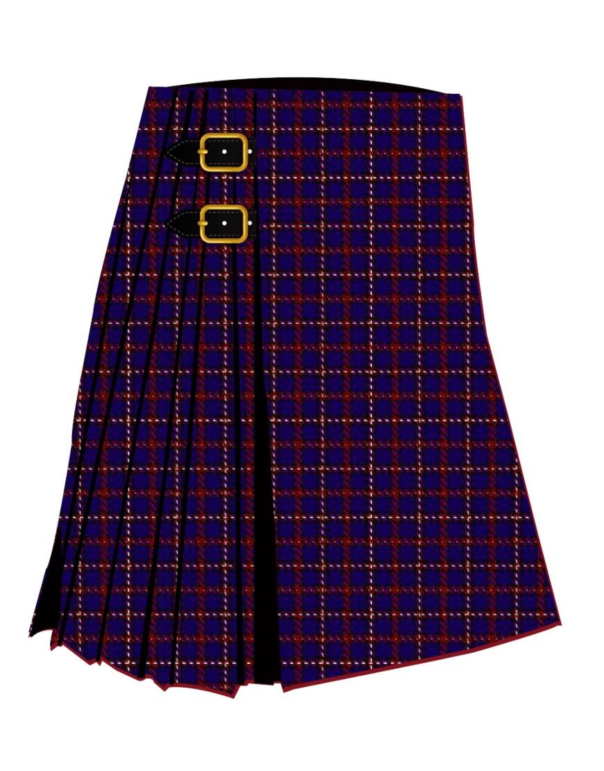 Bacon, Blue Tartan Kilt