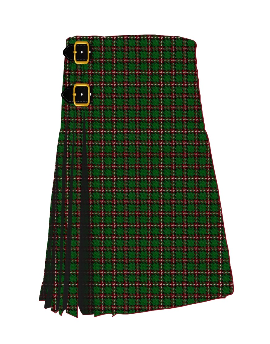 Bacon, Green Tartan Kilt