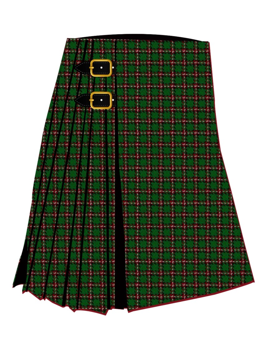 Bacon, Green Tartan Kilt