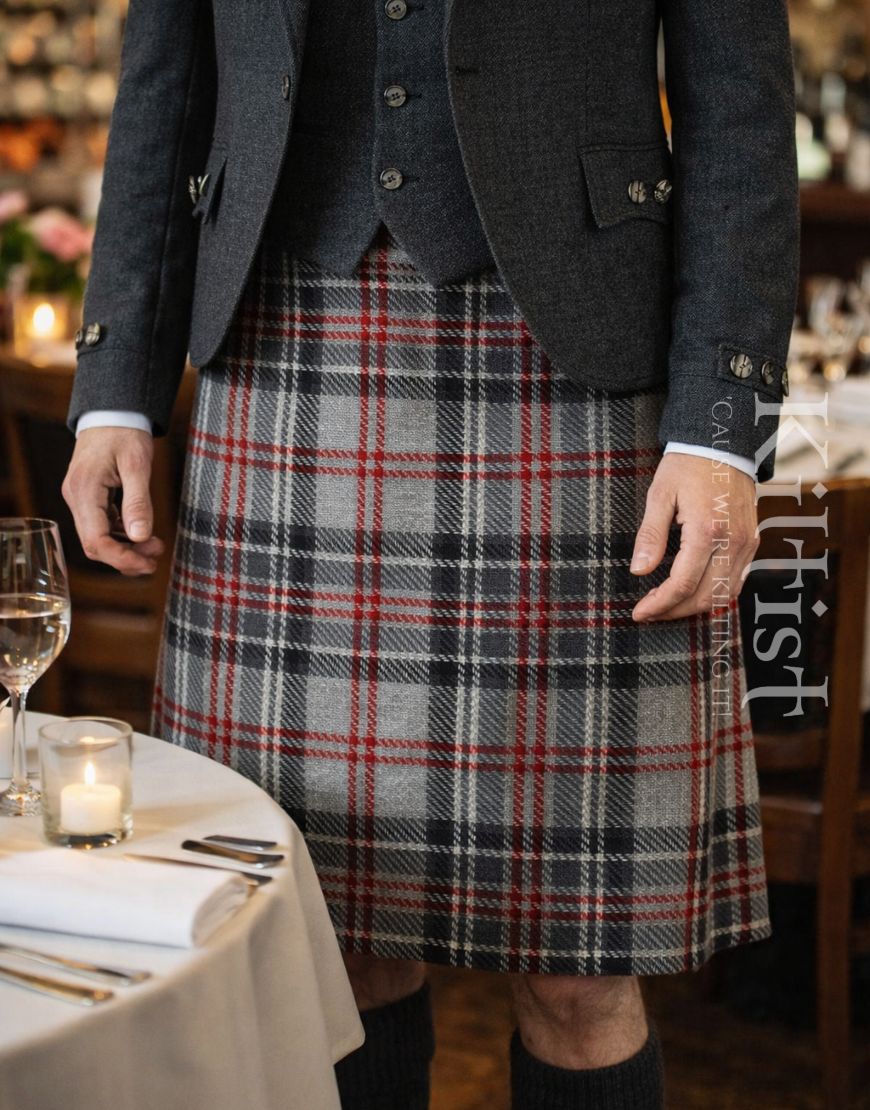 Grey Royal Balmoral Kilt