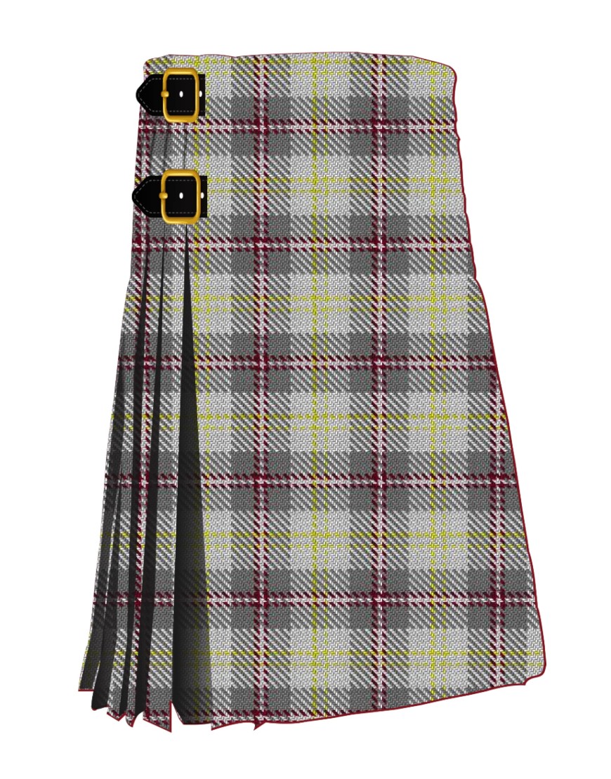Banff (White) Tartan Kilt