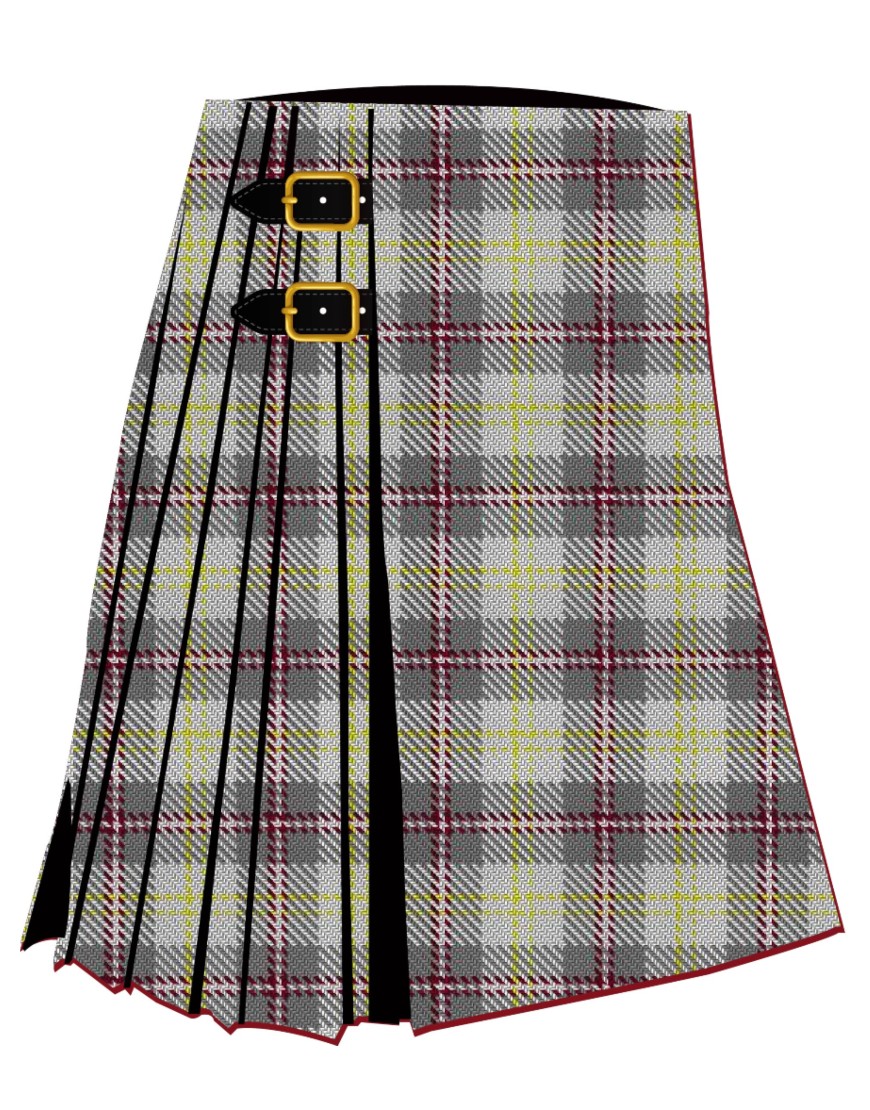 Banff (White) Tartan Kilt