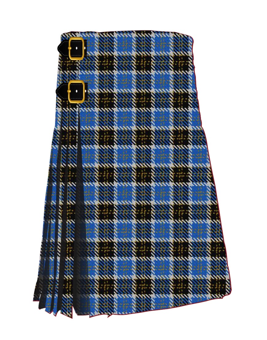 Bannockbane Blue #1 Tartan Kilt