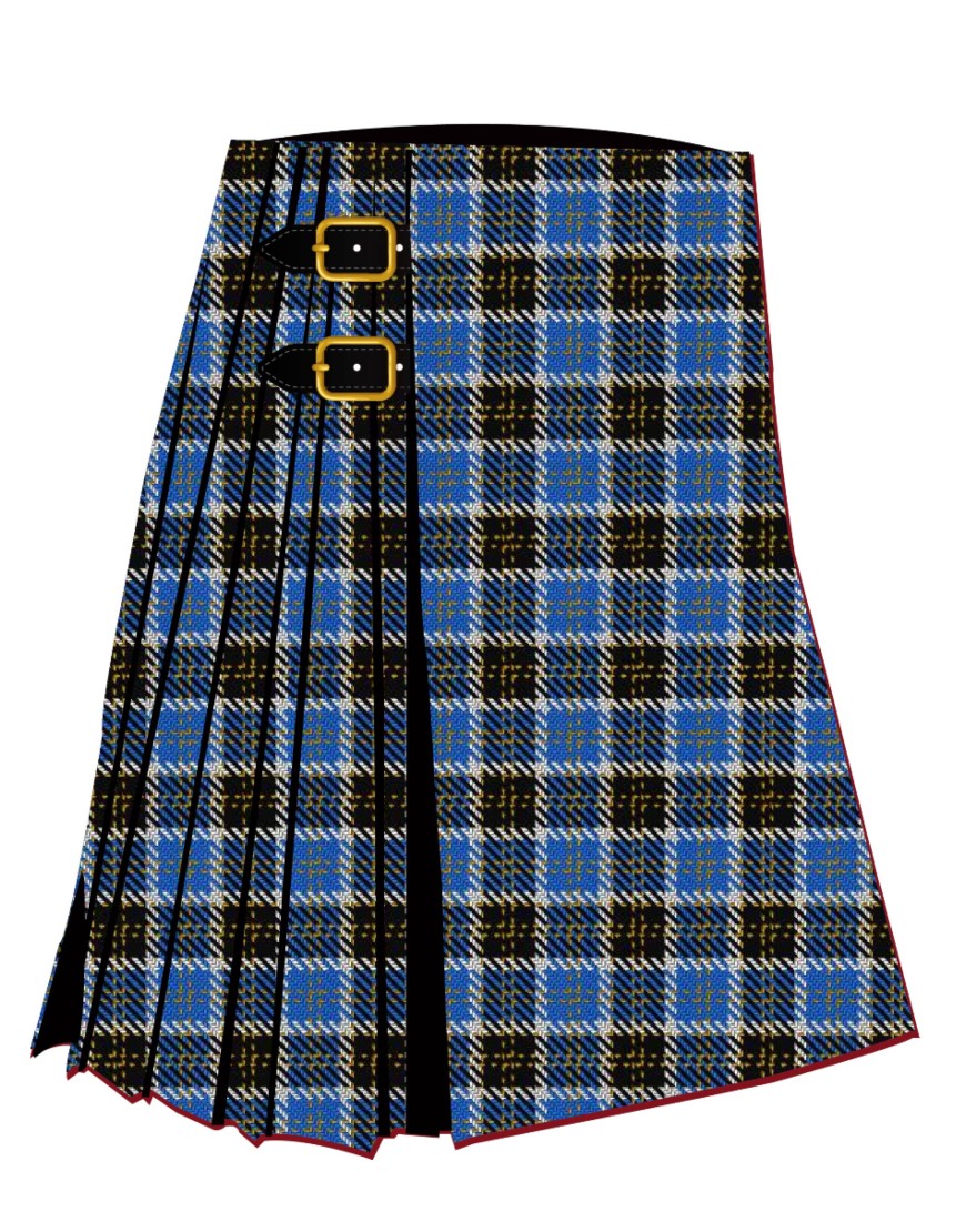 Bannockbane Blue #1 Tartan Kilt