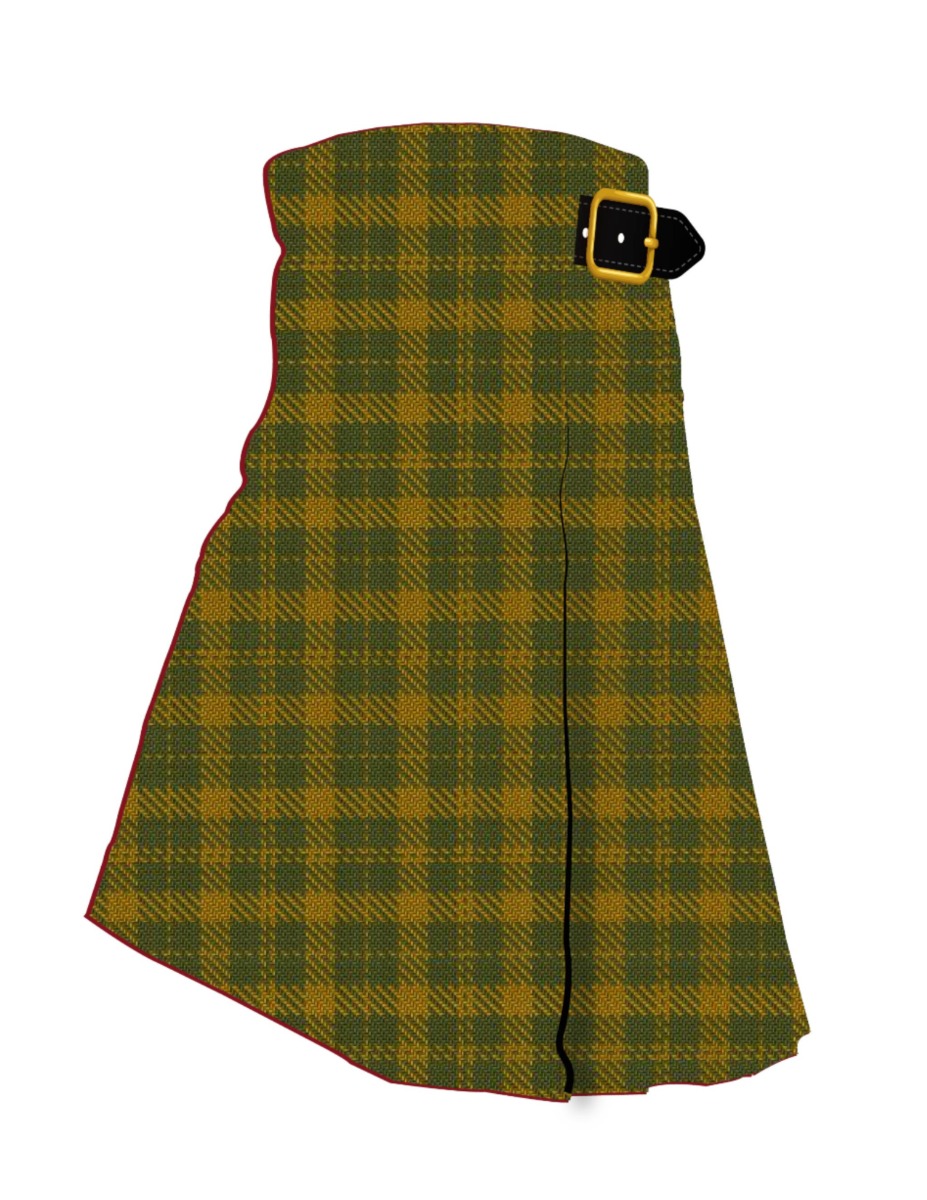 Barbie's Moss Plaid (Yellow & Green) Kilt