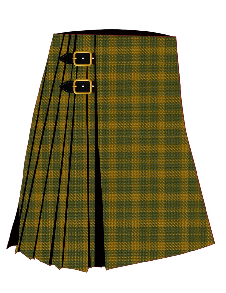 Barbie's Moss Plaid (Yellow & Green) Kilt