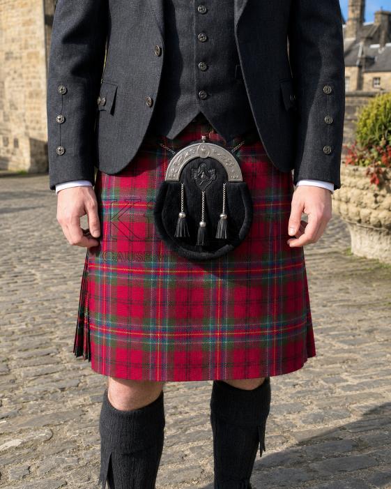 Gordon Weathered Red Tartan Kilt