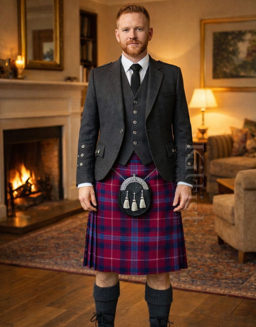 Clan Bennett Tartan Kilt for Men