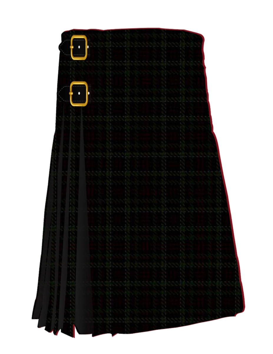 Black-MacDonald Tartan kilt