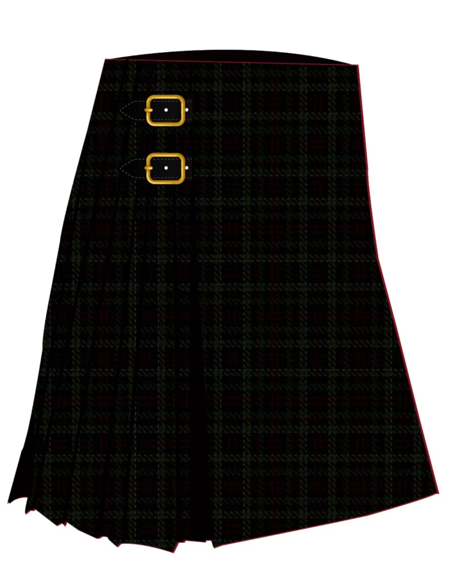 Black-MacDonald Tartan kilt