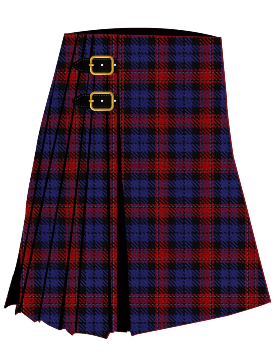 Black and Red Tartan Kilt