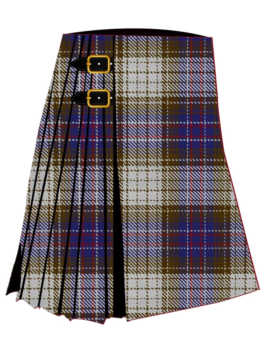 Black and White Colourway Tartan Kilt