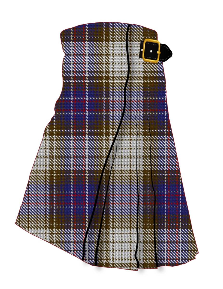 Black and White Colourway Tartan Kilt