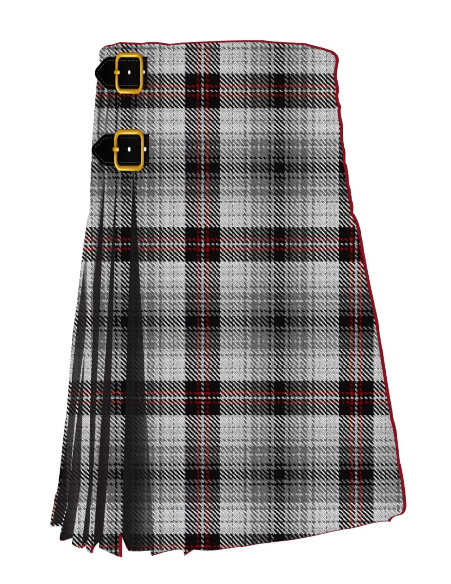 Black and White Tartan Kilt