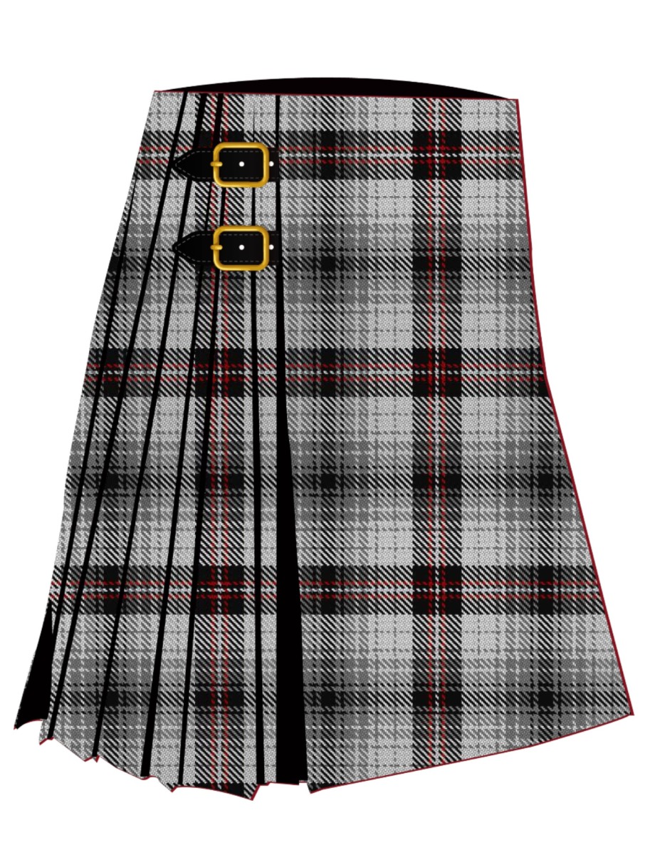 Black and White Tartan Kilt