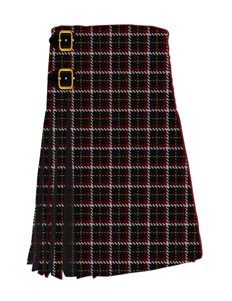 Black (asymmetric) Tartan Kilt