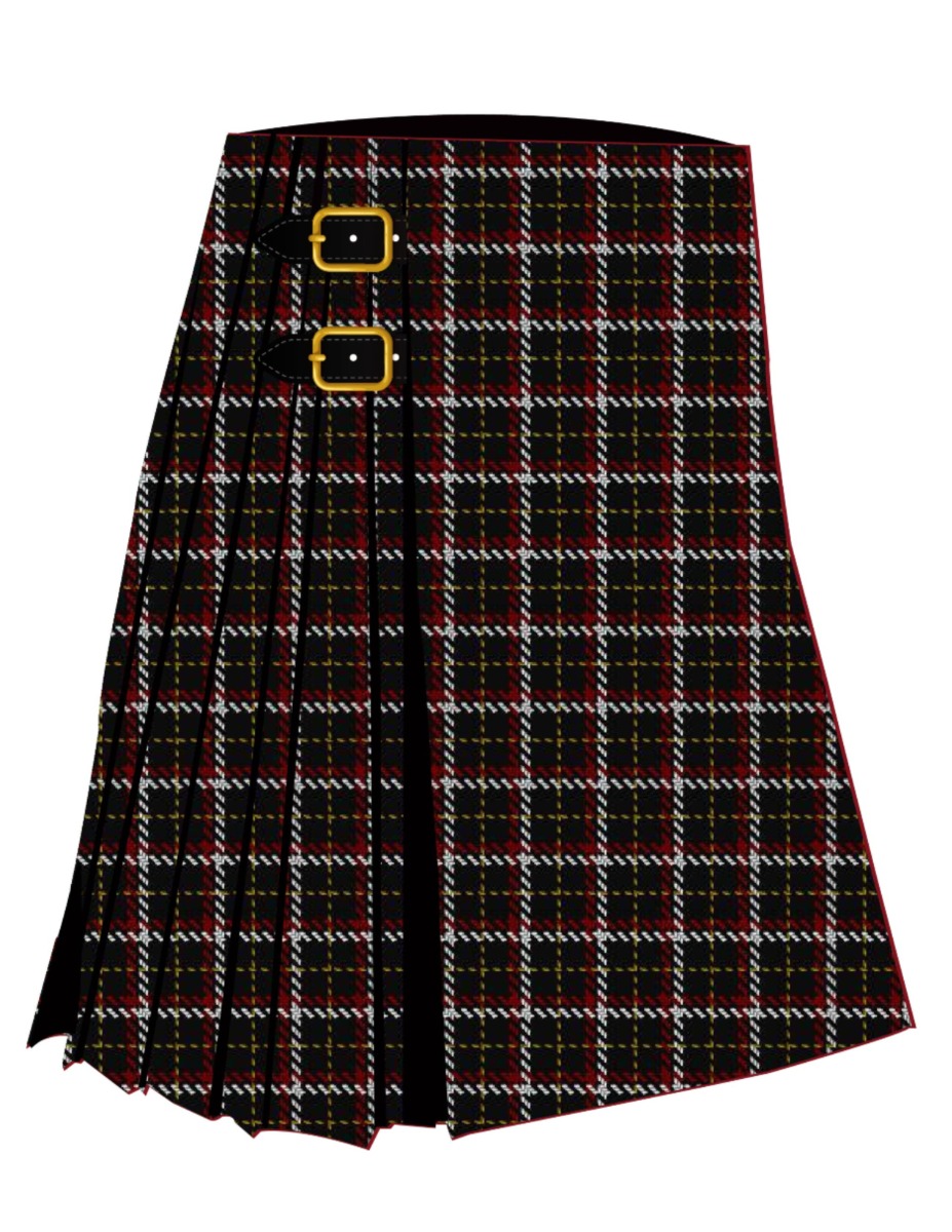 Black (asymmetric) Tartan Kilt