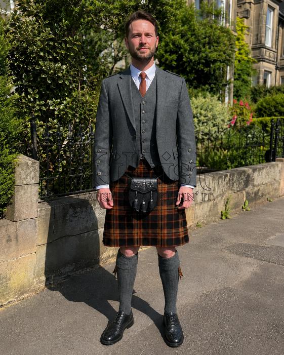 Black Forest Tartan Men Kilt