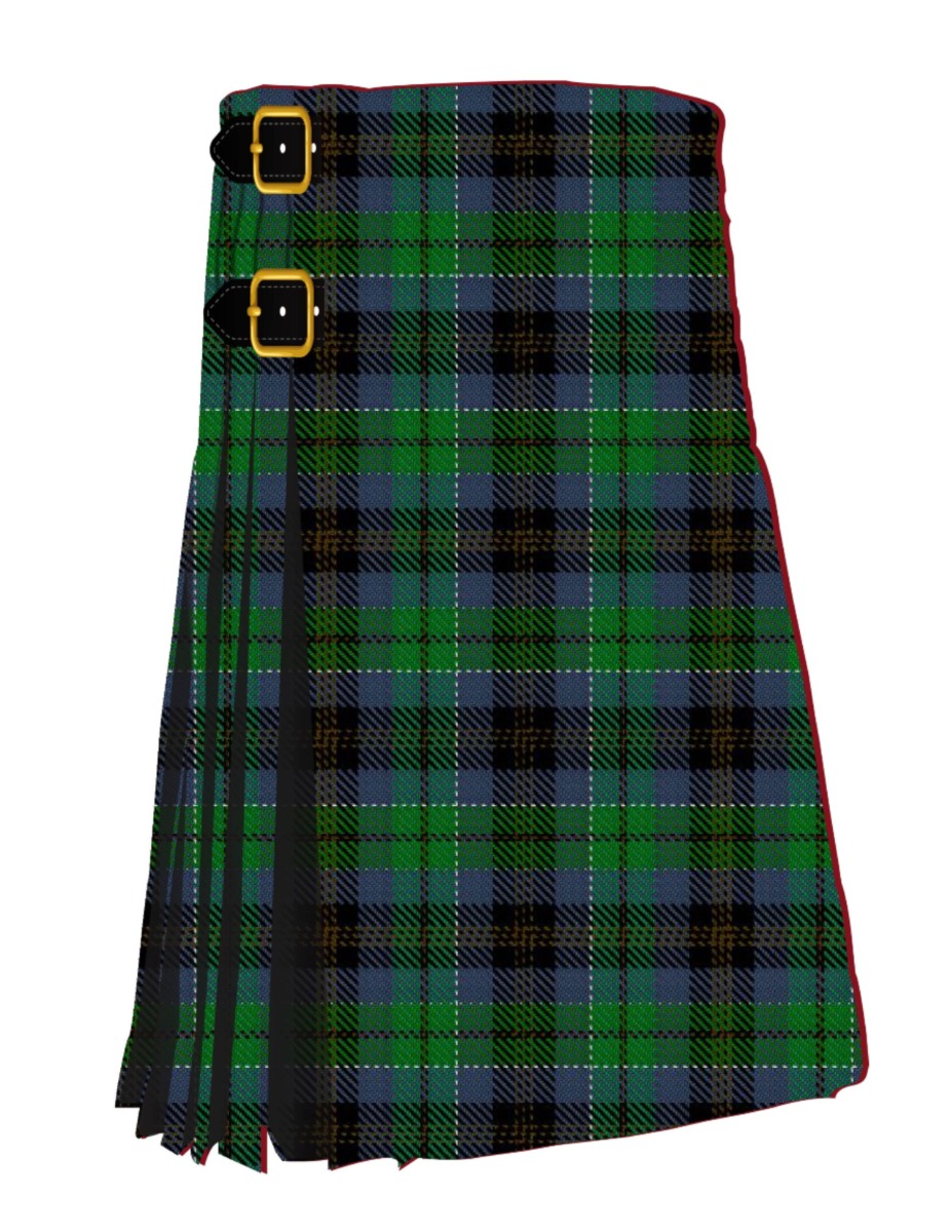 Black Gold Tartan Kilt