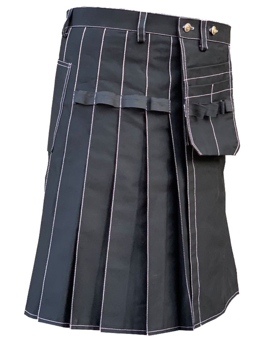 Black Modern Working Kilt
