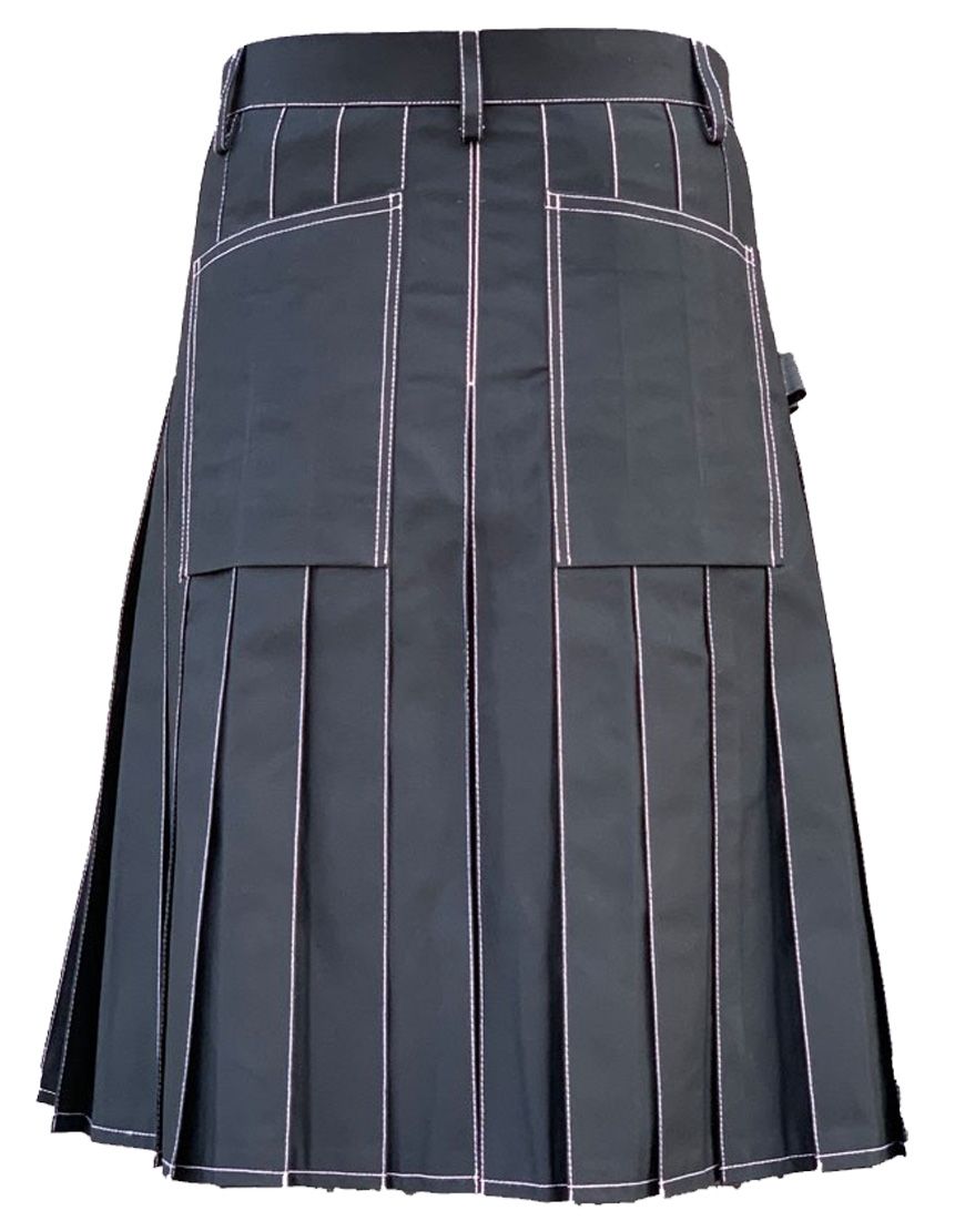 Black Modern Working Kilt