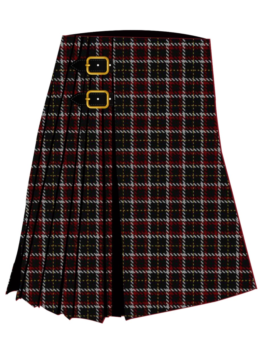 Black (symmetrical) Tartan Kilt