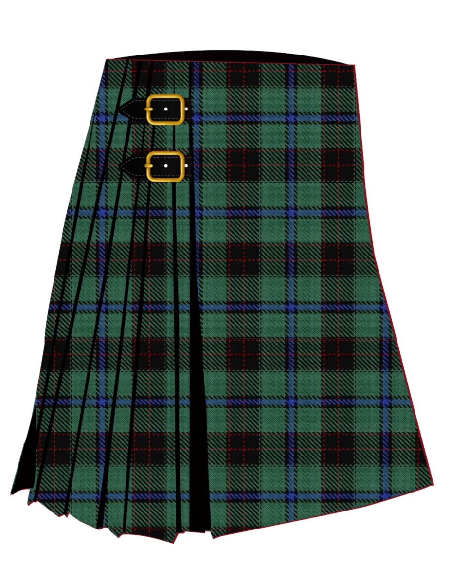 Black Thistle Tartan Kilt