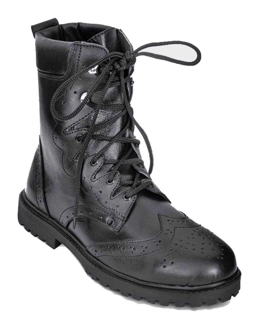 Black Thistle Leather Custom Grade Long Ghillie Boots