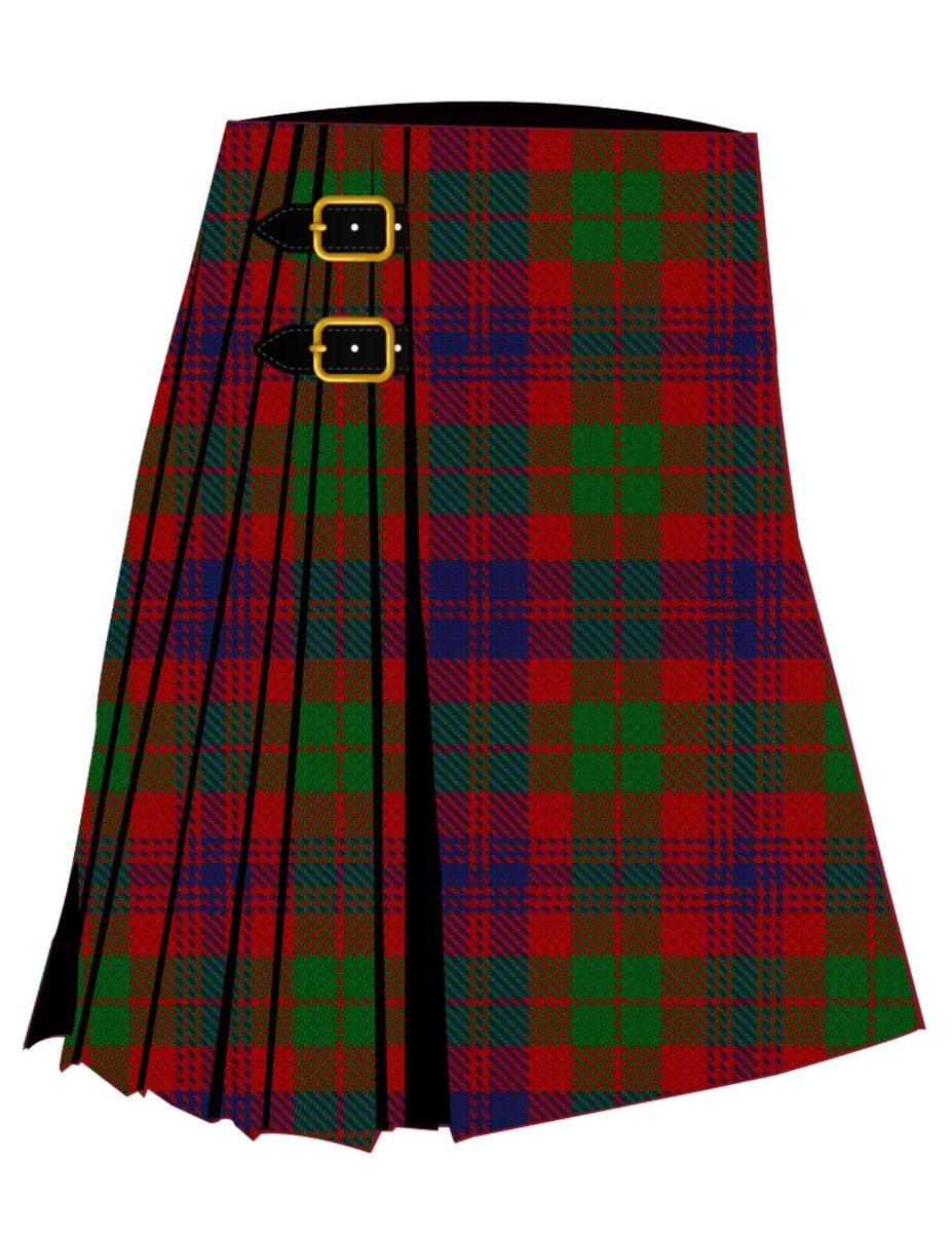 Black Watch (Band Plaid) Tartan Kilt
