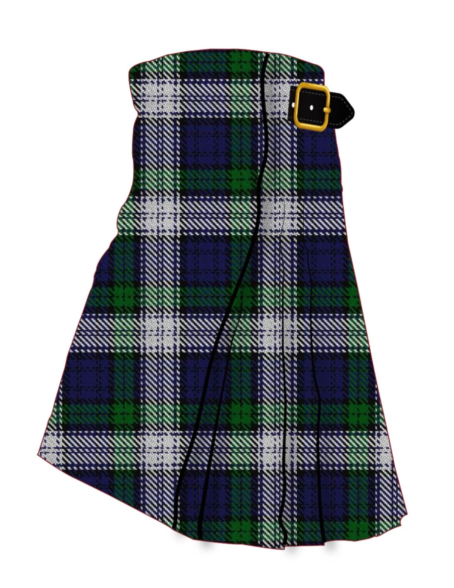 Black Watch Dress (Asymmetrical) Tartan Kilt