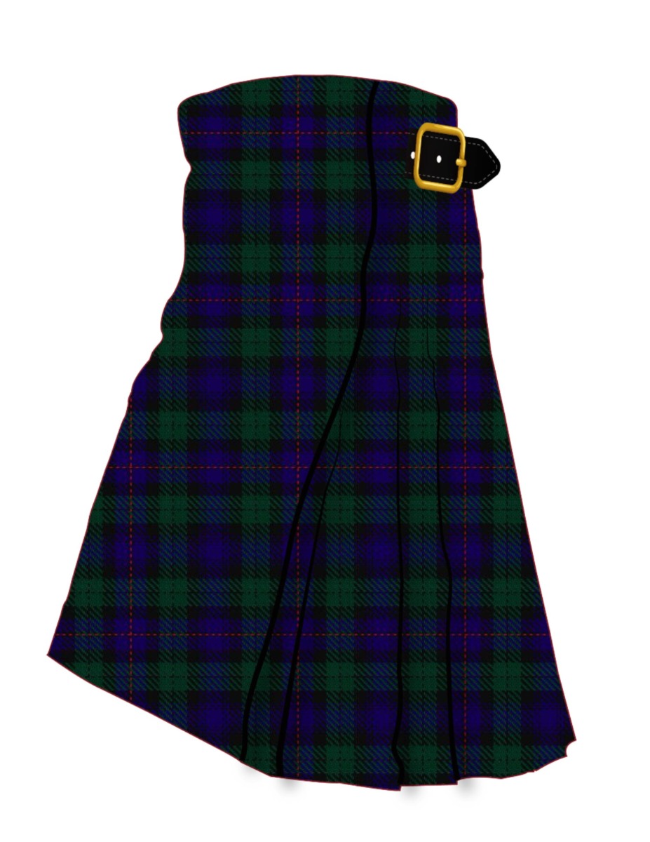 Black Watch Isetan Men's Tartan Kilt