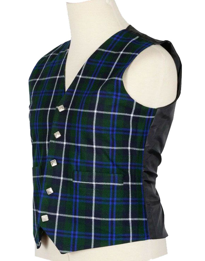Blue Douglas Tartan Vest
