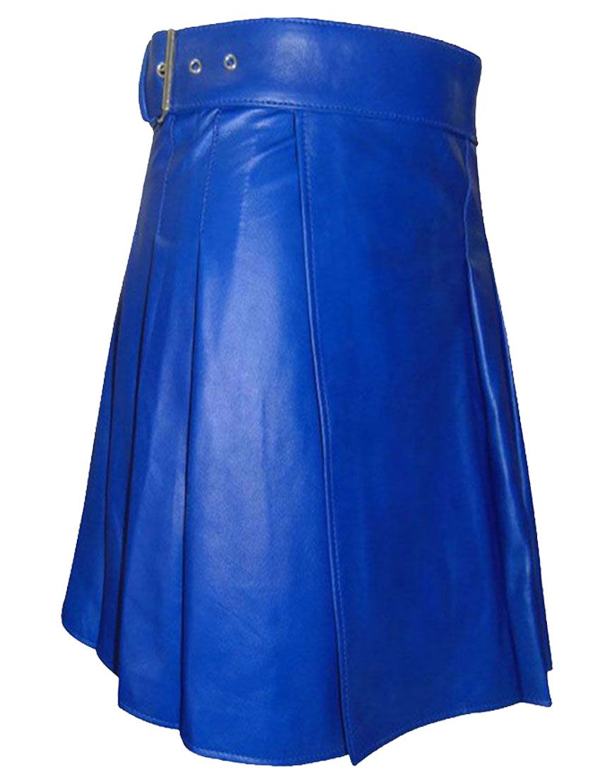 Blue Leather Kilt	
