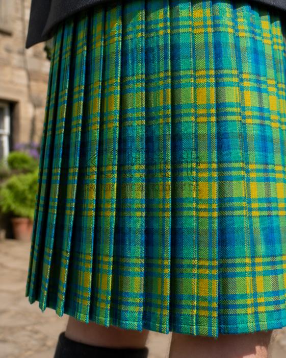Martini Lemon Blue Tartan Kilt for Men