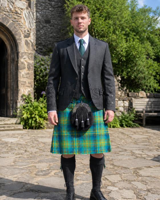 Blue Lemon Martini Tartan Kilt for Men