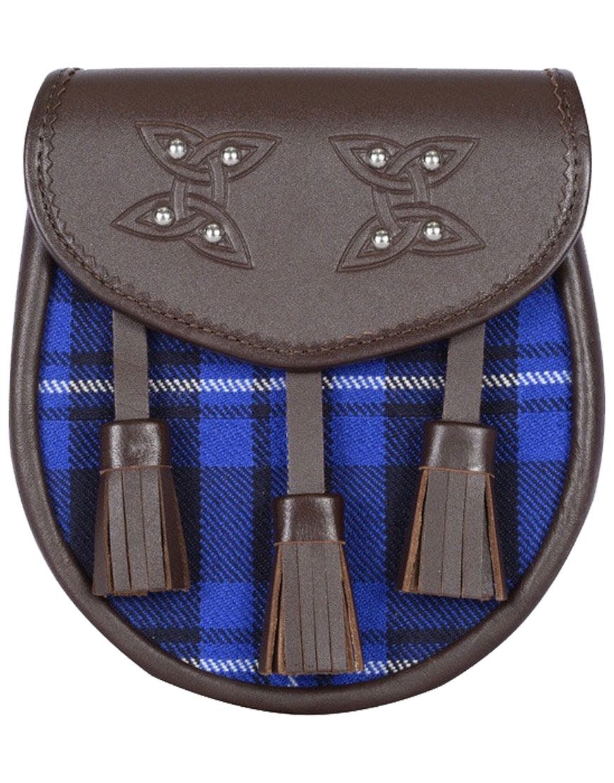 Blue Ramsay Tartan Sporran
