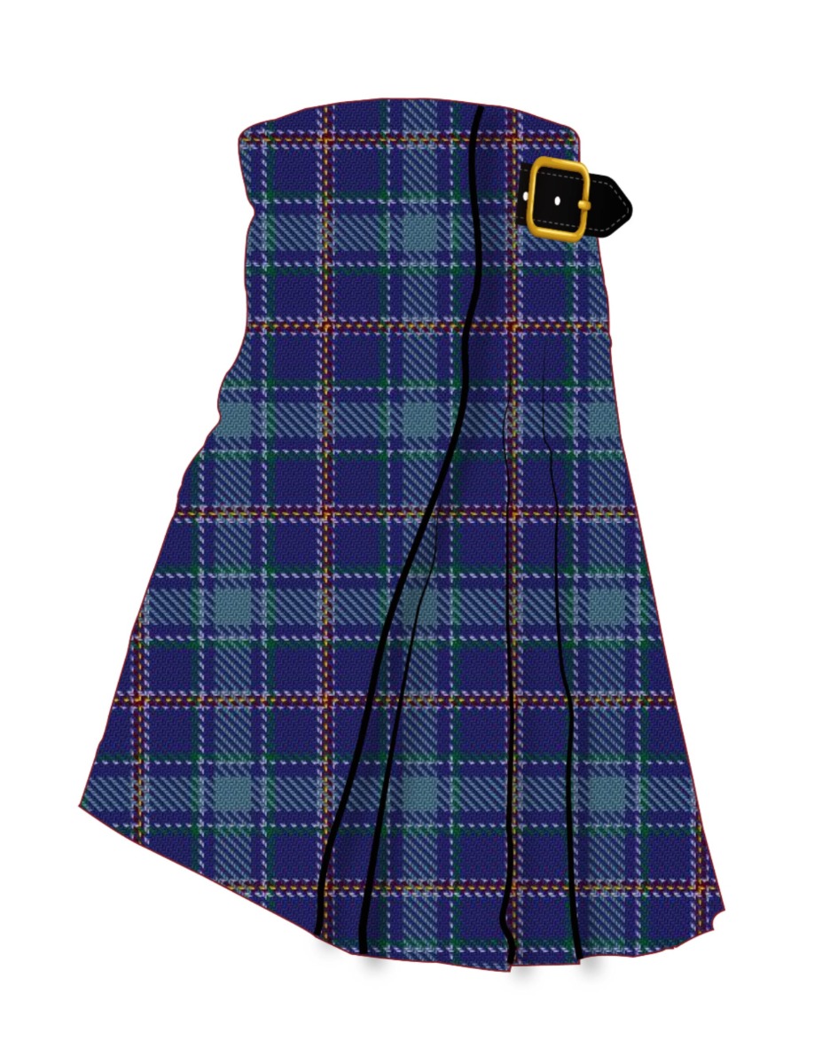 Blue Ridge Highlands Heritage Tartan Kilt